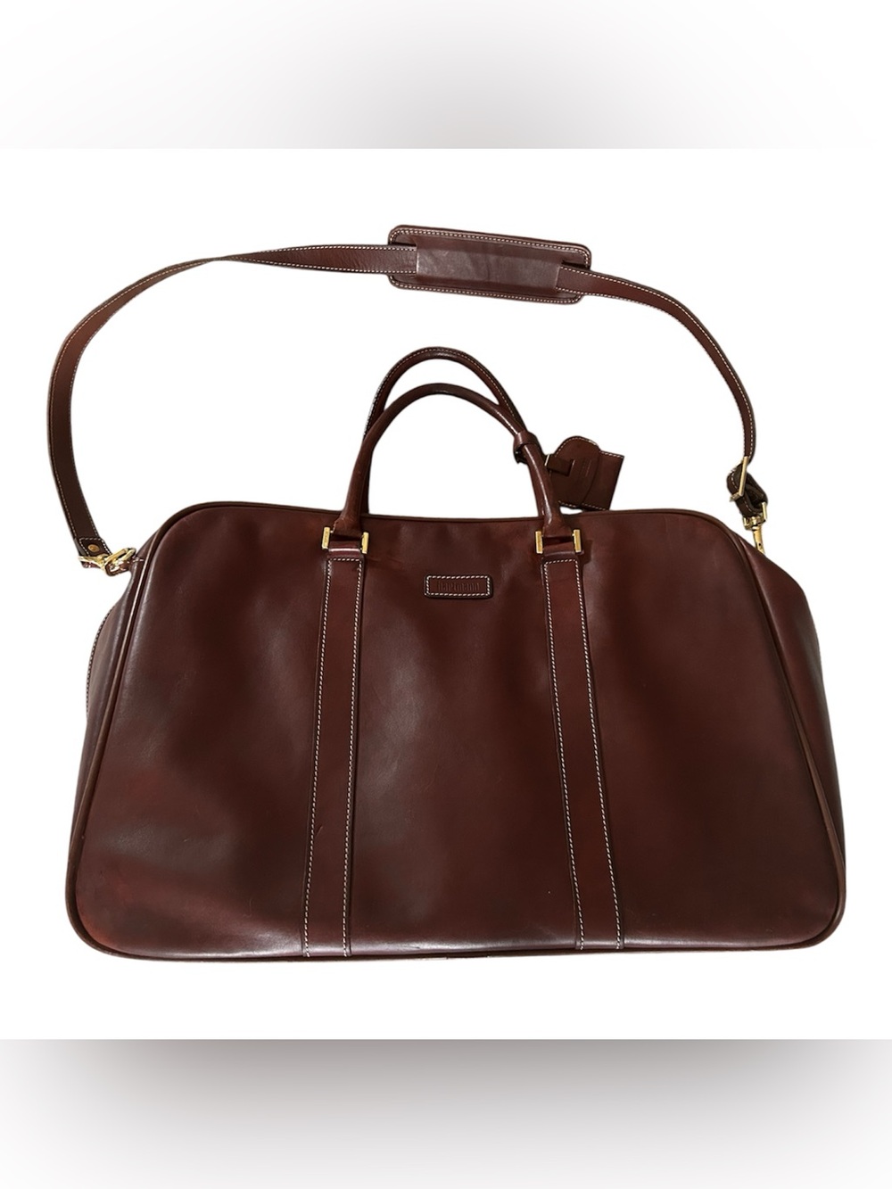 Hartmann Luggage Mens Leather Weekender Bag